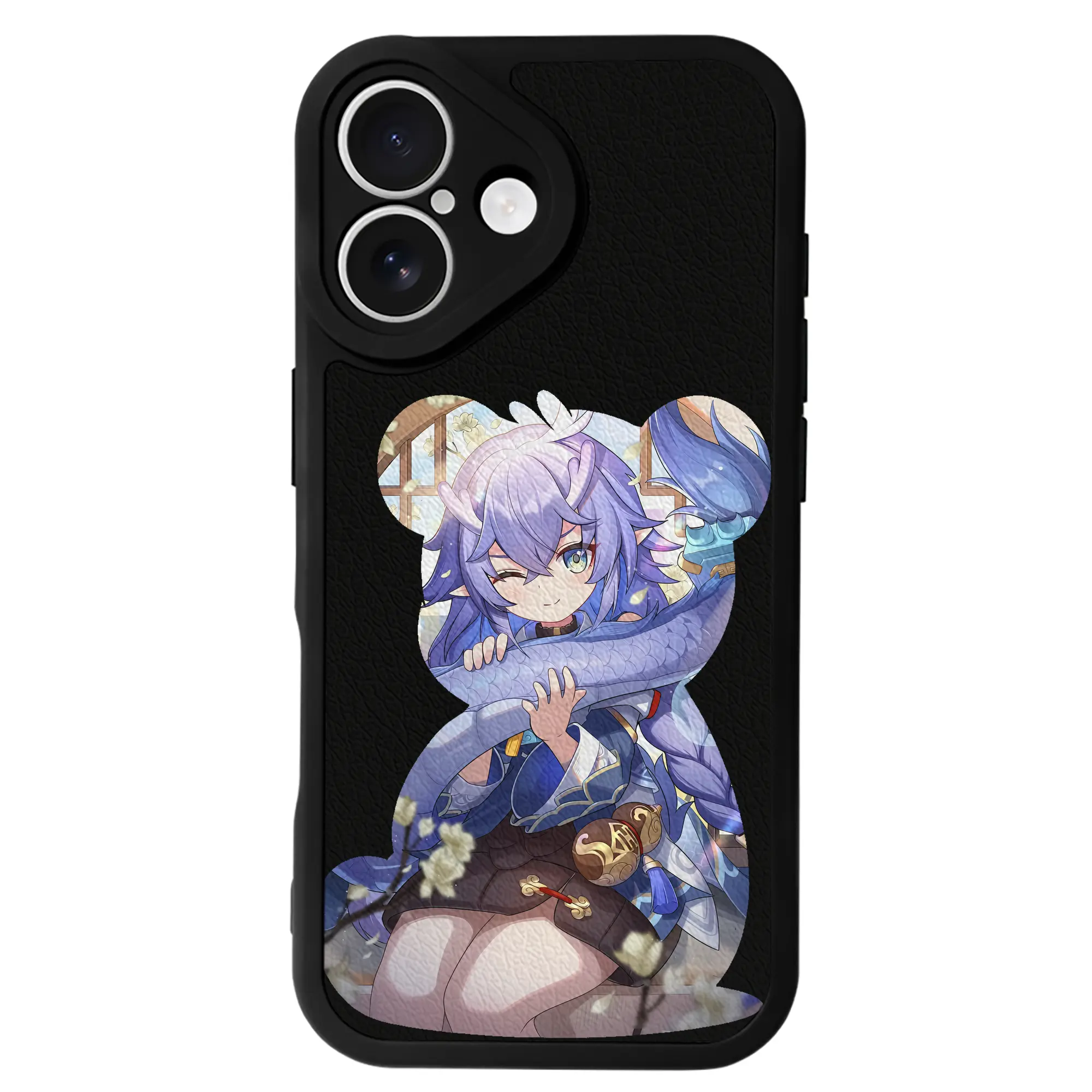 崩壊：スターレイル グッズ 白露 - IPhone 16シリーズ対応 ・ シリコンスマホケース ・ レザー調 ・ 高精度フィット ・ 耐衝撃 ・ ワイヤレス充電対応 ・ 精密カット